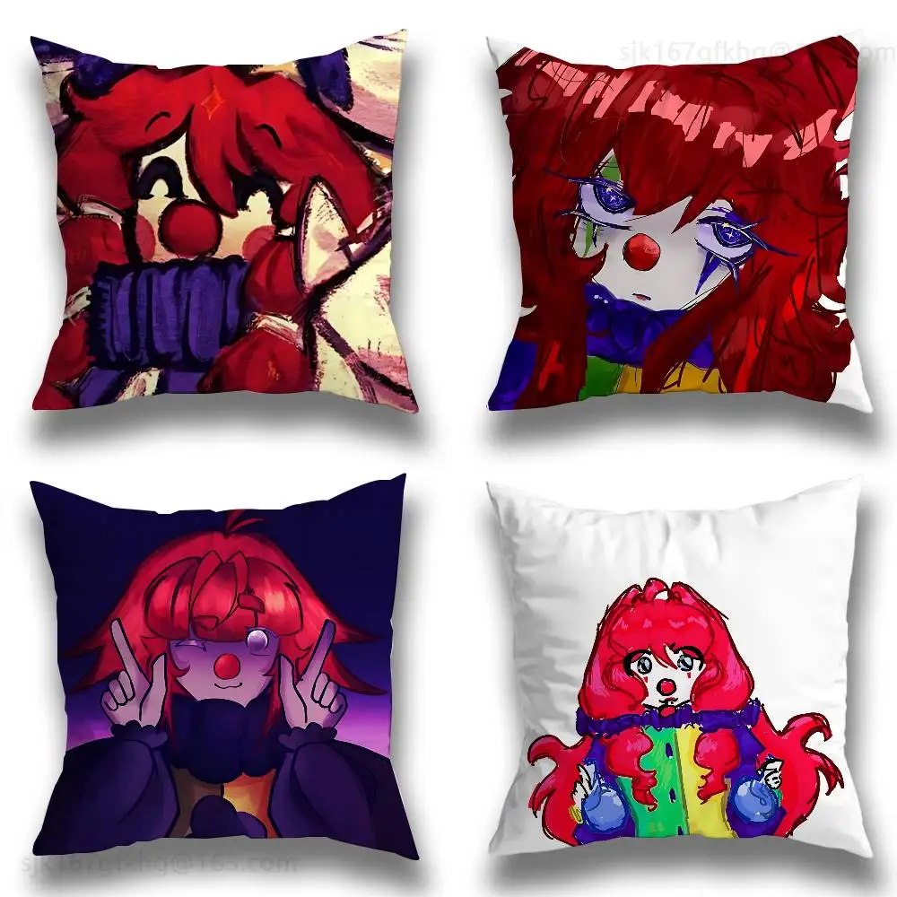 HONK Moe A R-Regect Pillow Case Square Double-Sided Printing Short Plush Sofa Cushion Cover Bedroom Bedside Pillow