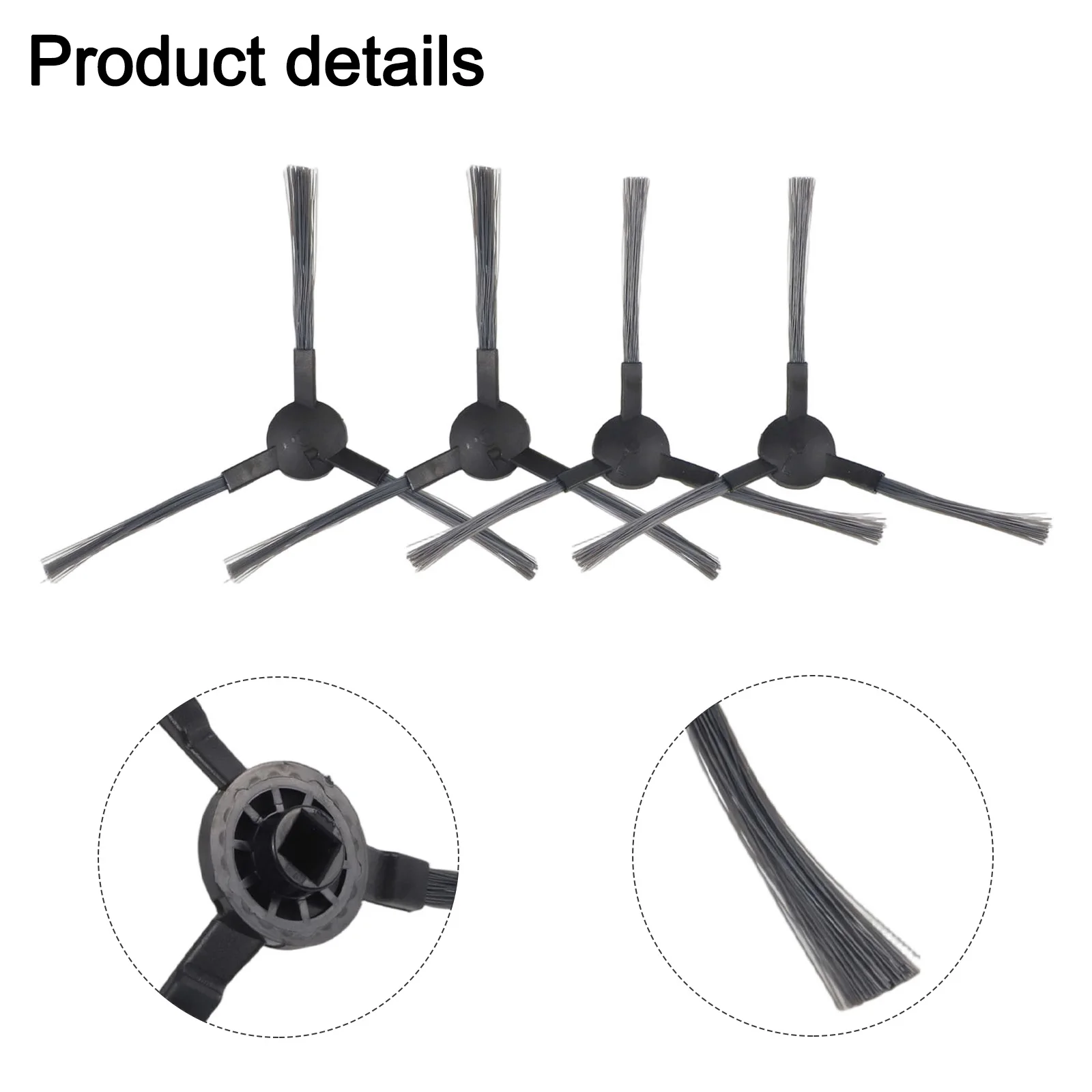 4/10pcs Side Brush For Cecotec for conga 999 X-Treme Vacuum Cleaner Sweeping Robot Handheld Cordless for vac Spare Parts