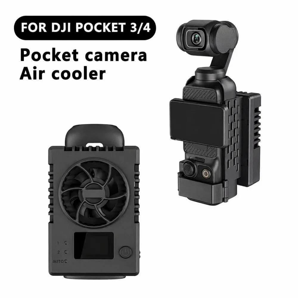 

3-Gear Adjustment Ice Core Cooler Radiator Silent Protective Cooling Radiator Quick Release Heat Sink for DJI Osmo Pocket 3/4