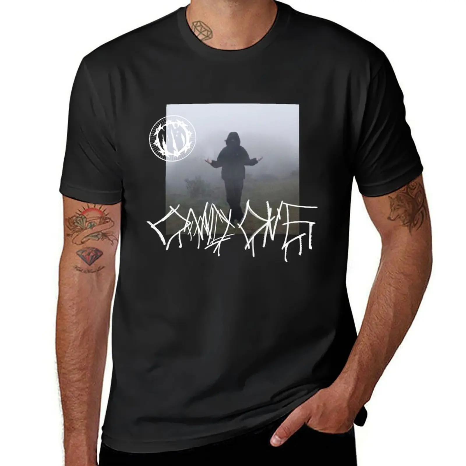 bladee only one who goes there good luck 333 DRAIN T-Shirt plus size tops heavyweights black t shirts for men