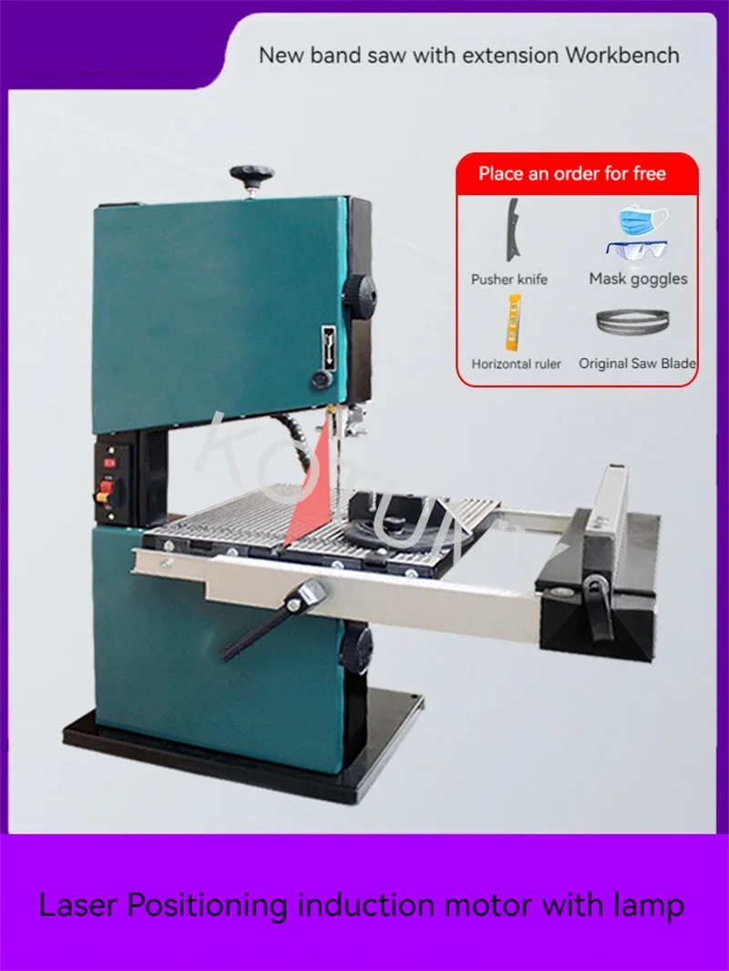 8 Inch 9 Inch Woodworking Band Sawing Machine Desktop Wire Saw Jigsaw Metal 80/80MM Cutting Tools 350/550W 220V Table Saw