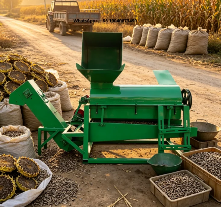 New Arrival Industrial Sunflower Seed Shelling Machine with Adjustable Gap Setting for Seed Production Bases FWX