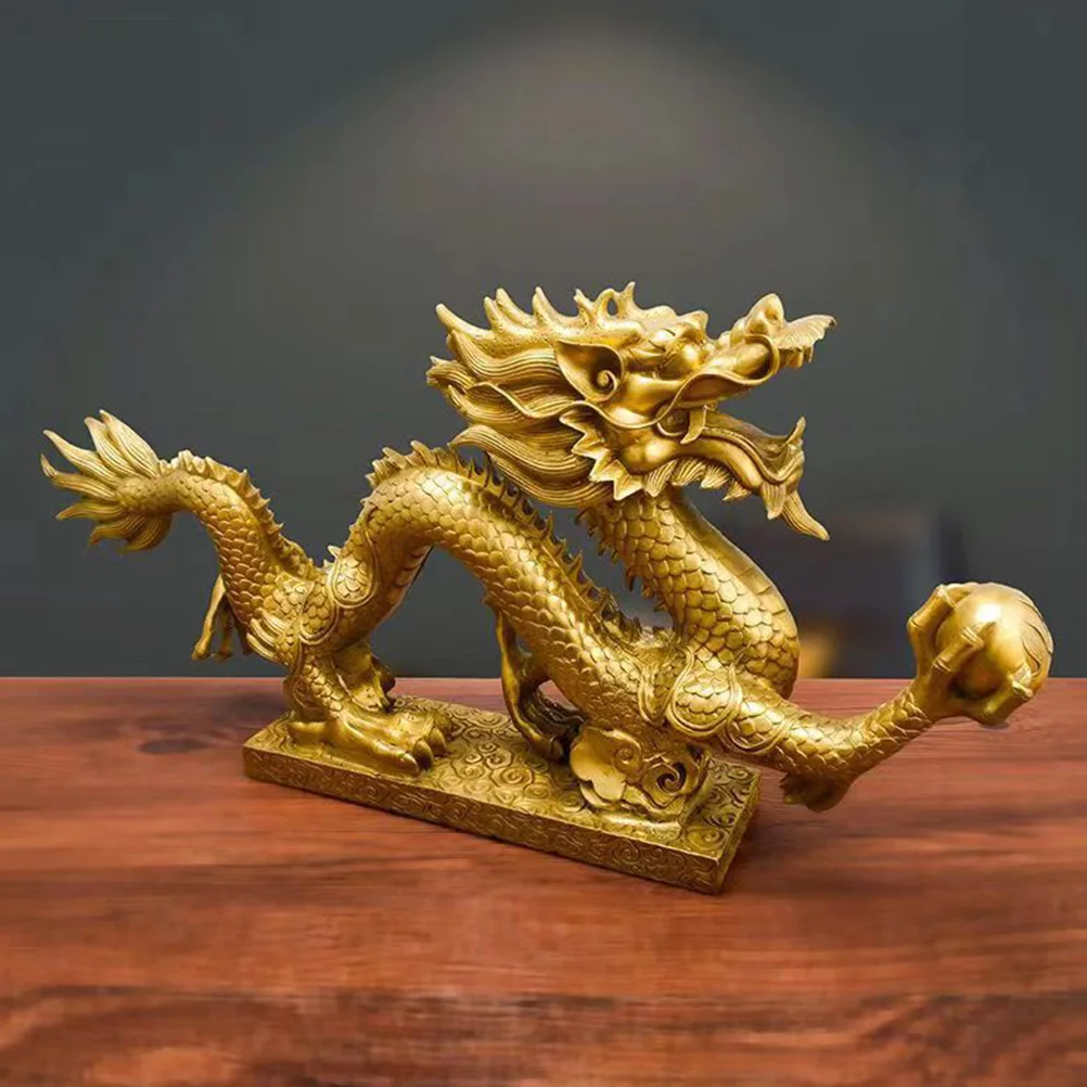 

Resin Dragon Statue 23cmx4 5cmx12cm Decor Figurine Office Ornament Mini Animal Statues Craft Decor