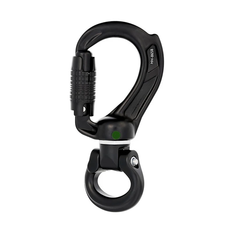 -stage automatic main lock 360-degree free rotation to prevent ropes from knotting and winding, mountaineering climbing