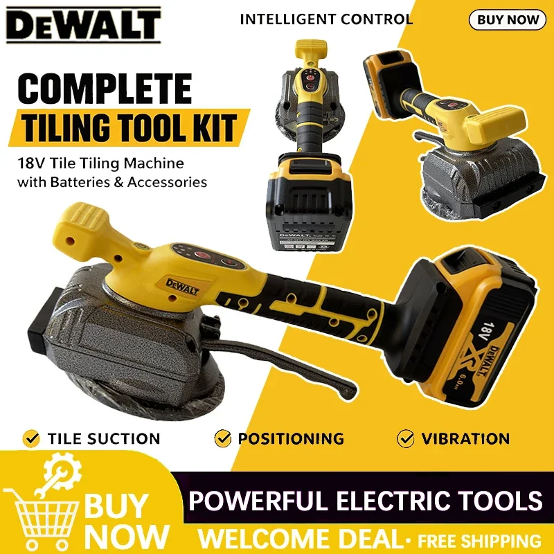 DeWALT CZPSJ Cordless Tile Laying Machine - Floor And Wall Vibrating Tool with Suction Cup for Tile Installation