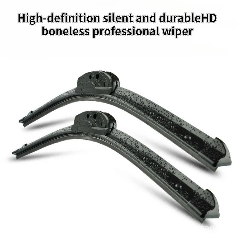 1pcs Car Windshield Wiper blades Hook Universal Soft Rubber Frameless Bracketless Car Wipers 350/375/400/425/450/475mm