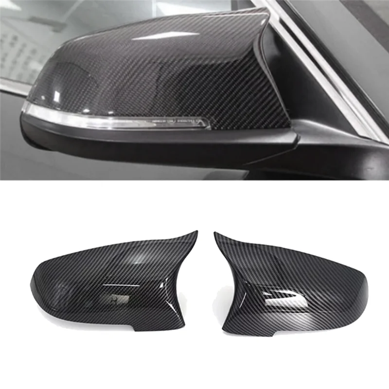 

L10A Car Rear View Mirror Cover Carbon Fiber Side Mirror Shell Rearview Housing For BMW 5 Series F10 F11 F18 2014-2018
