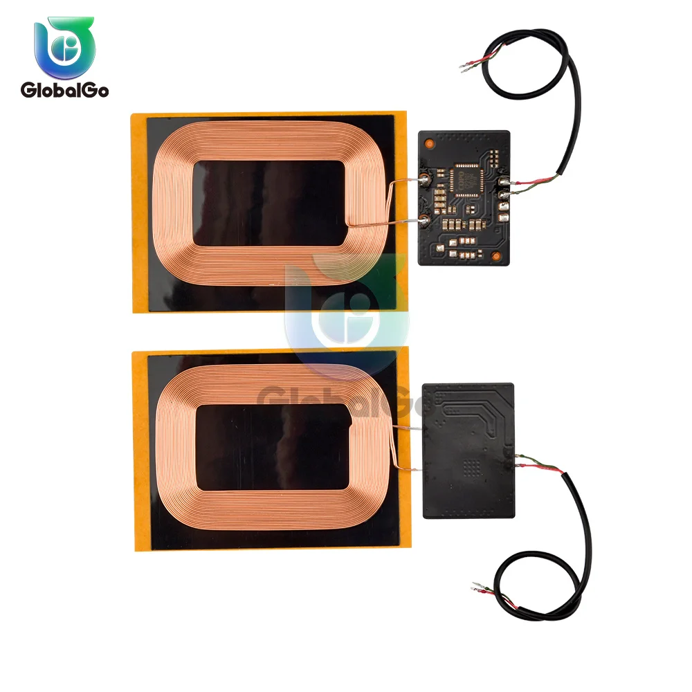 Fai da te forQi Standard Wireless bobina di ricarica modulo ricevitore circuito PCB scheda bobina 7.5W per telefono per batteria 5V 1.5A