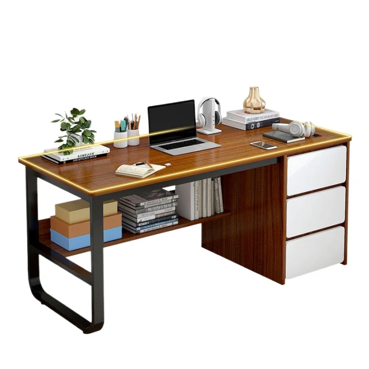 

'Wholesaler Simple Design Wooden Home Office Study Table Desk with storage drawers for student home office computer desk