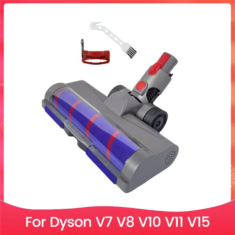B98A-Electric Floor Brush Head For Dyson V7 V8 V10 V11 V15 Vacuum Cleaner Accessories Kit With LED Dust Lights