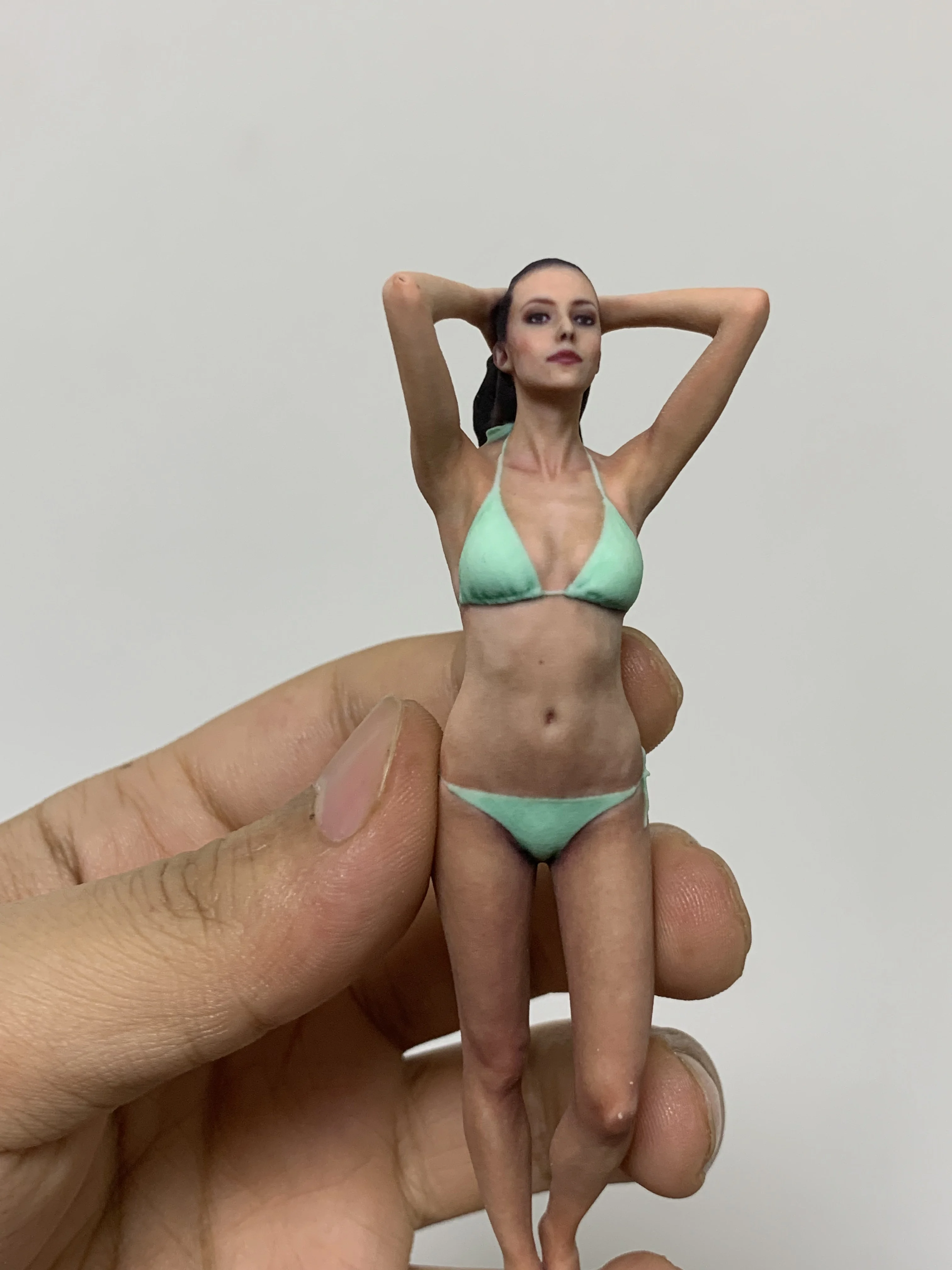 

1/16 1/18Scale super realistic beautiful woman human body European and American sculpture scene miniature model car model figure