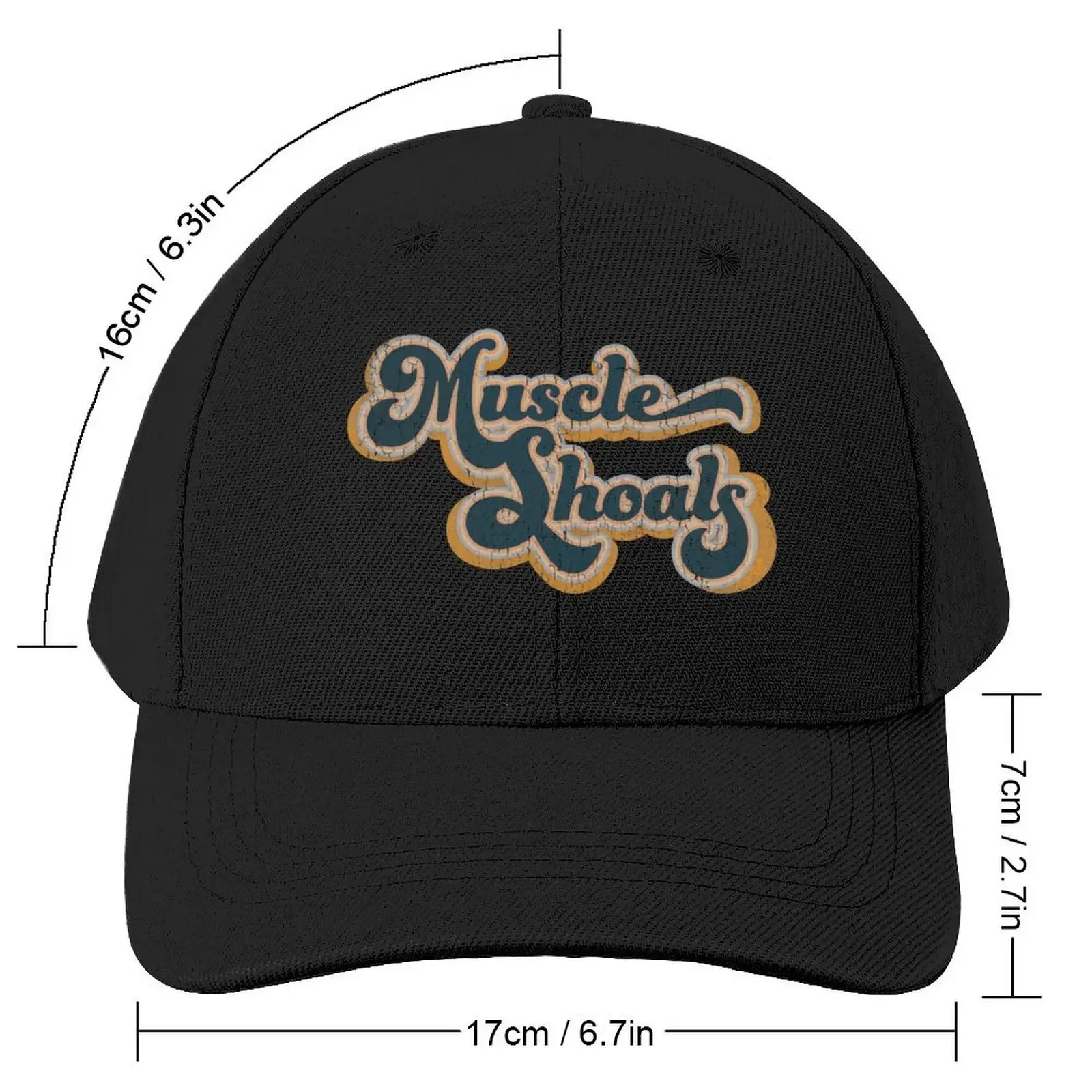 Muscle Shoals Vintage Retro logo Baseball Cap Hat Luxury Brand beach hat Women's Hats For The Sun Men's