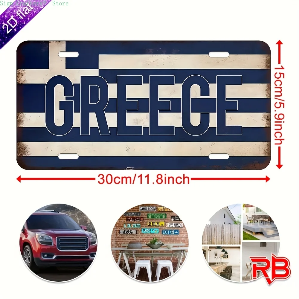 Vintage Nummernschild Metall Blechschild Plakette Dekor, Wanddekoration, Bar Dekor, Café Dekor, Garage Dekor Dekorieren Sie Ihre Räume