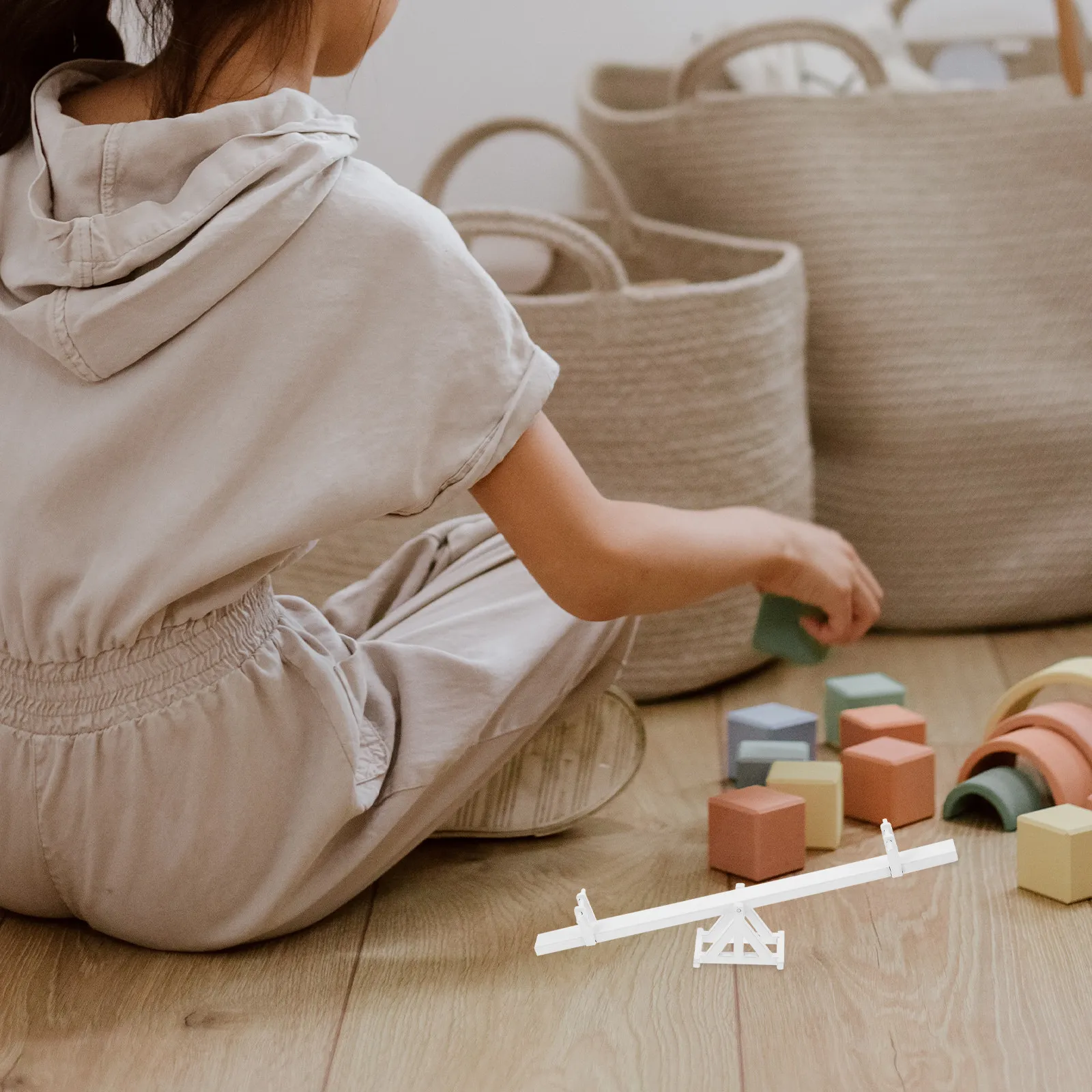 

Миниатюрная деревянная качалка-балансир: Декоративная, износостойкая, в натуральных пропорциях, для домашней мебели и интерьера