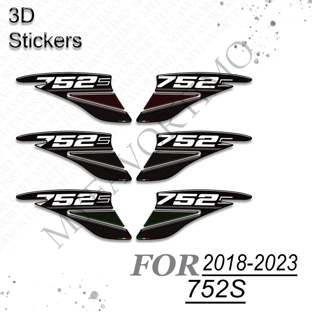 

752S Motorcycle Protector Tank Pad Side Grips Gas Fuel Oil Kit Knee Stickers Decals For Benelli 752S 2018 2019 2020 2021 2023