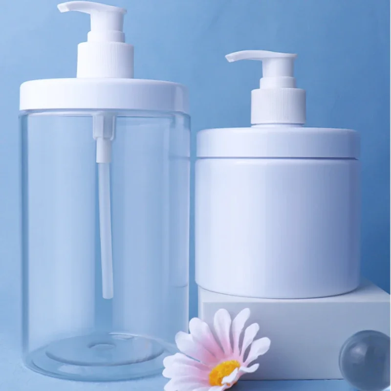 Clear Bottle Liquid Container Soap Dispenser Shampoo Lotion Shower Gel Foam Pump Bottles Wide Mouth Hand Washing Bottle