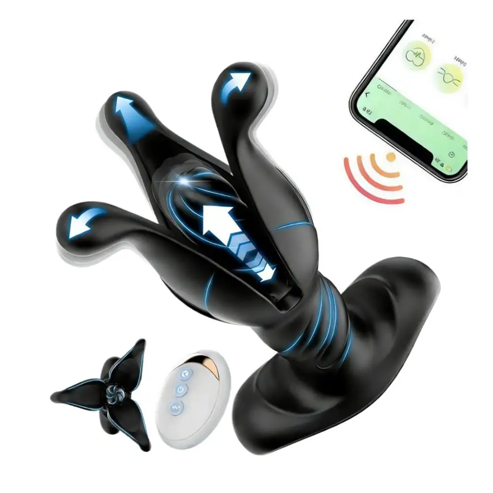 Hell's Flower Wireless Remote Control Anal Expander, Anal Stopper, Stretching Prostate Massager Wear