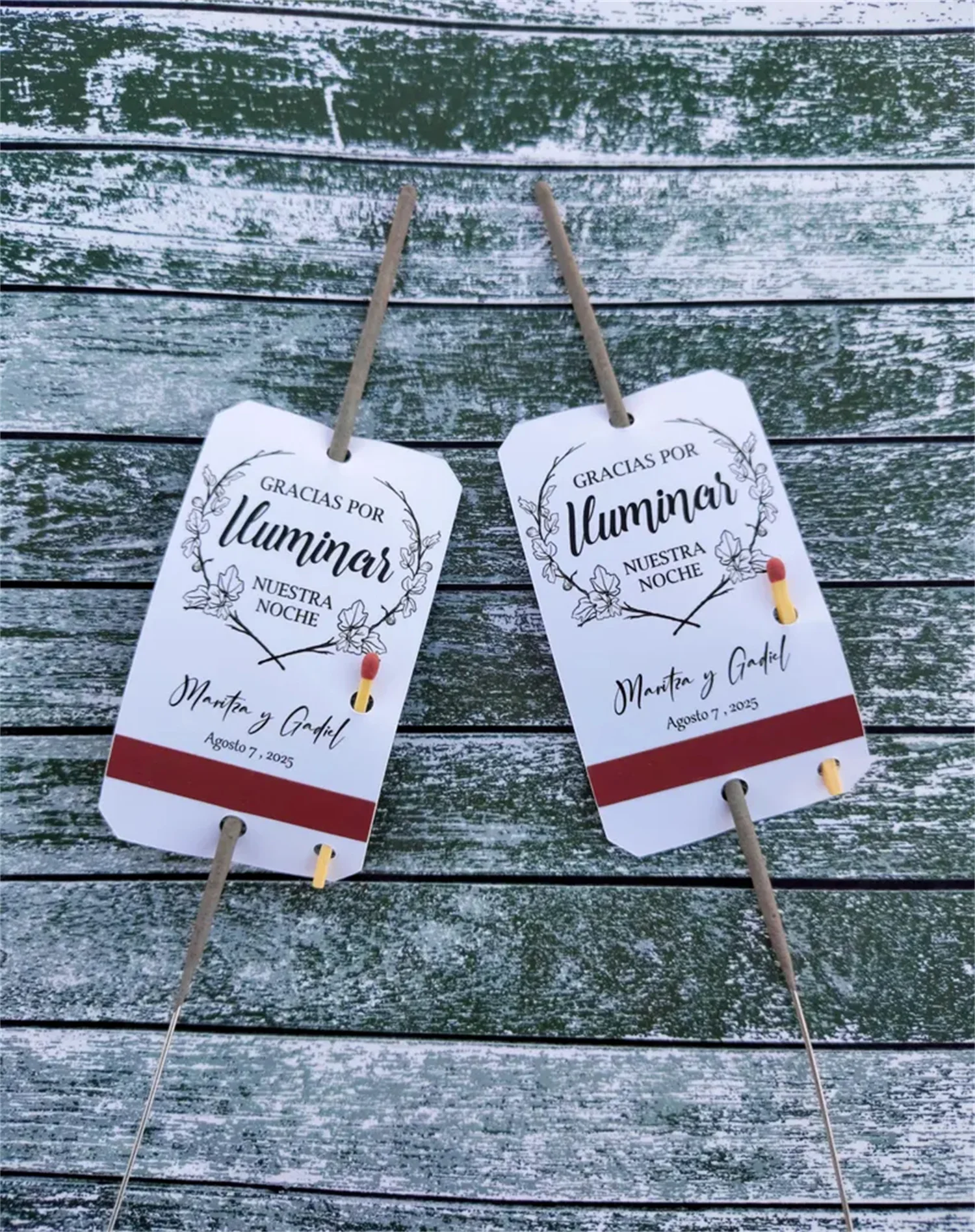 

60pcs Bengalas para Bodas - Decoración de Chispa para Fiestas, Aniversarios y Eventos Especiales - Ideales para Fotos Nocturnas
