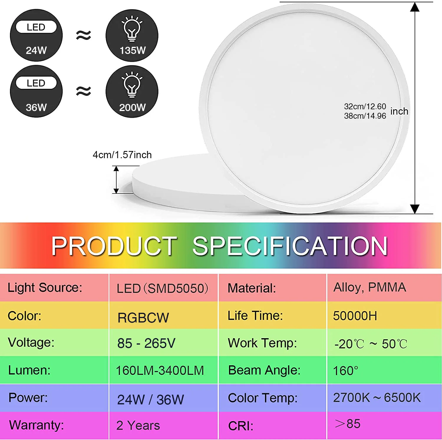 Homkit CozyLife WiFi lampa sufitowa nowoczesna Nordic okrągłe światło inteligentne oświetlenie wnętrza działa z Alexa Google SmartThings