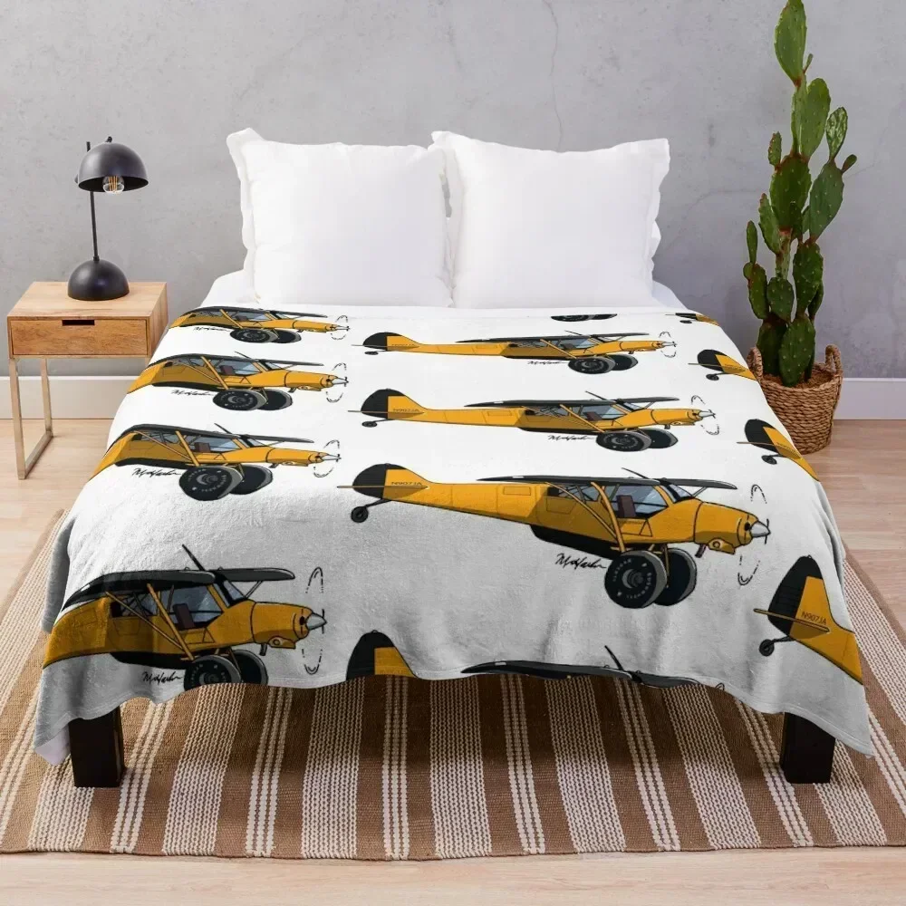 

Yellow Experimental Super Cub Throw Blanket Stylish Decor Blanket Gift for Friends Roommate