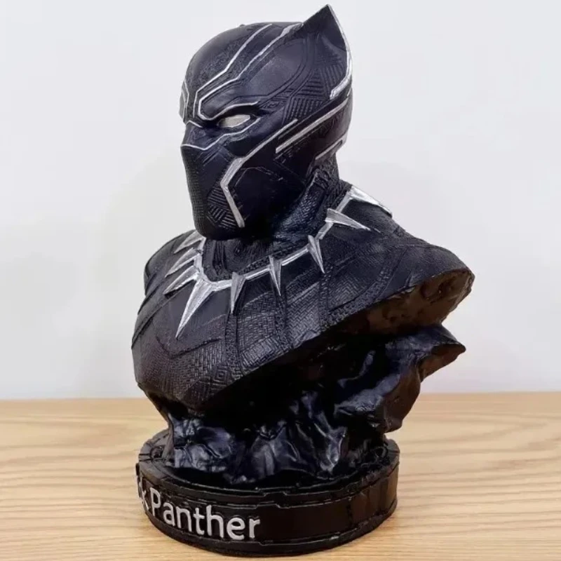 Busto de 18cm, estatua de resina, Iron Man, Spider Man, Pantera Negra, colección de superhéroes, modelo, decoración del hogar, decoración de escritorio