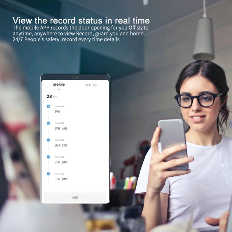 CPVAN Tuya/スマートライフドアと窓センサースマートホームセキュリティアラーム Intellisense リアルタイムセンシングドア窓検出器