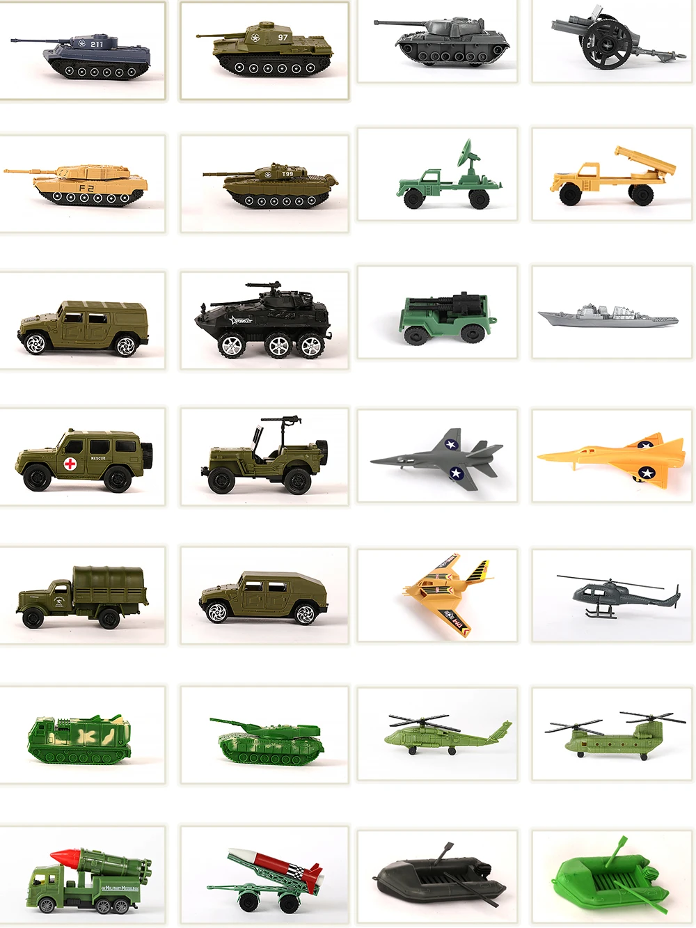 ViiKONDO Armee Männer Spielzeug Militär Wargame Zubehör Modell Tabletop Wargaming Battlefield Diorama Versorgung Pullback Tank Fahrzeug 6pc