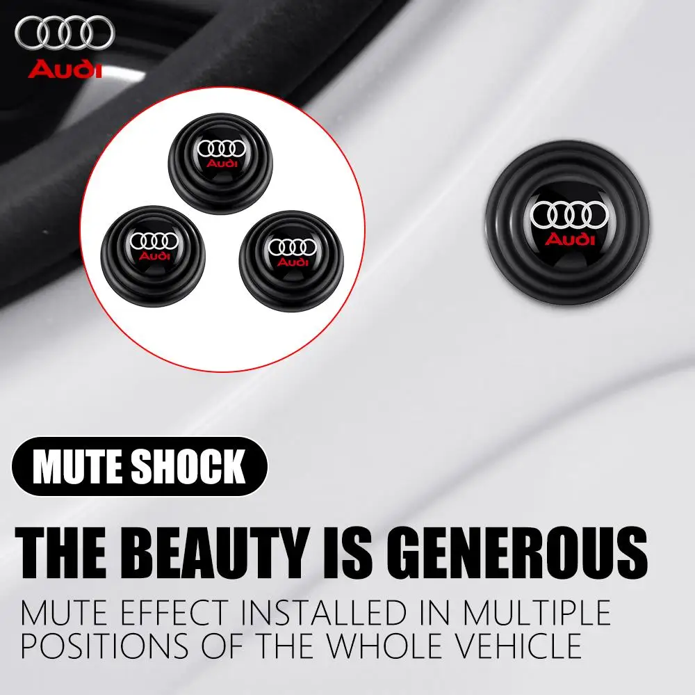 8/12/20pcs Silicone Anti-collision Pads Car Door Closing Anti-shock Protection Accessories for Audi A3 8p A4 quattro b8 b6 b7 A5
