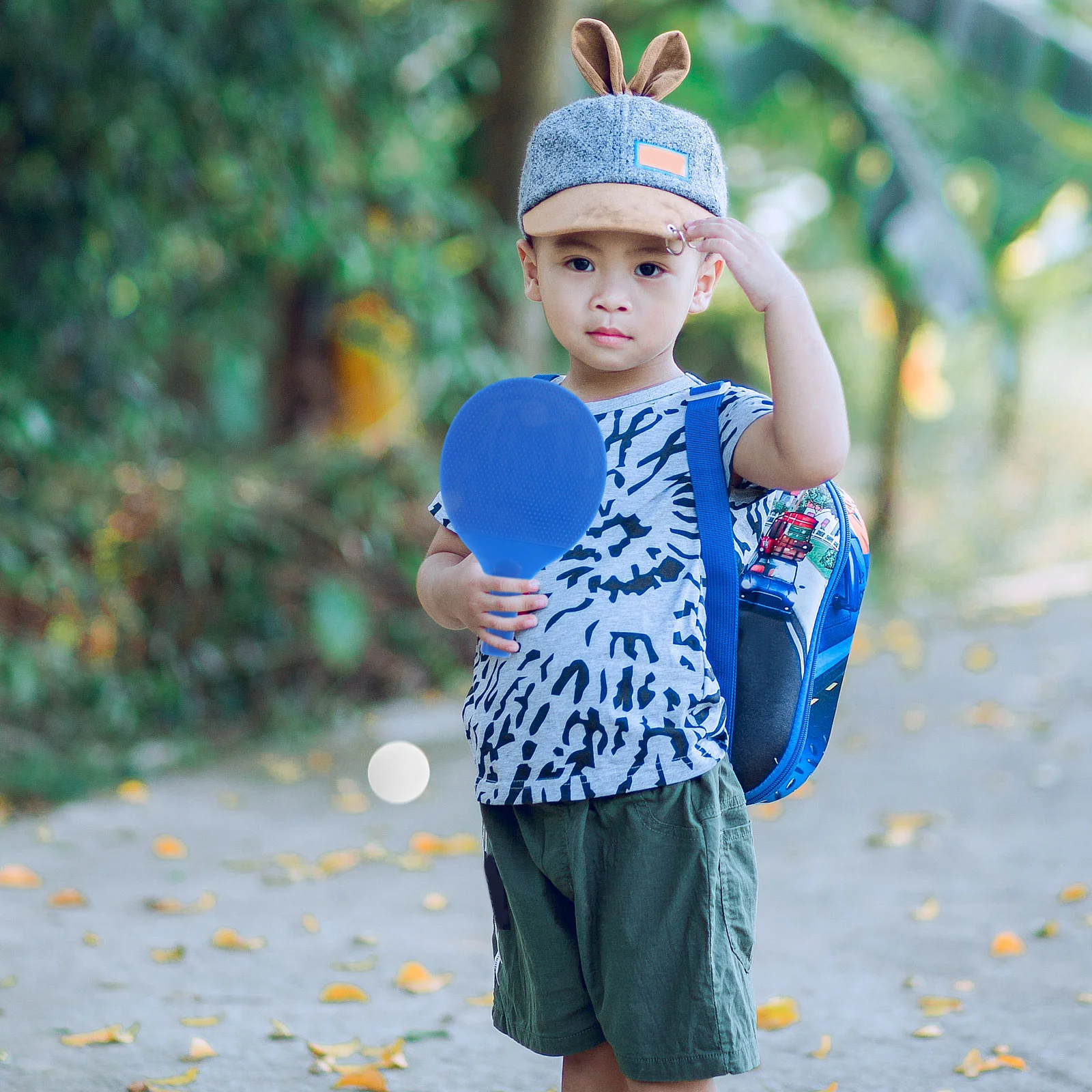 12 Stück Tischschläger aus Kunststoff, leicht, für Tischtennis, Spiel-Requisiten, Kinder-Paddel, tragbares Schul-Übungsset