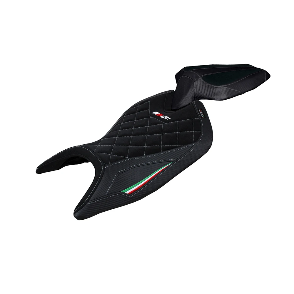 Premium High Quality Motorcycle Made in Italy Seat Cover compatible Aprilia RS660 21 22 Mamba Velvet