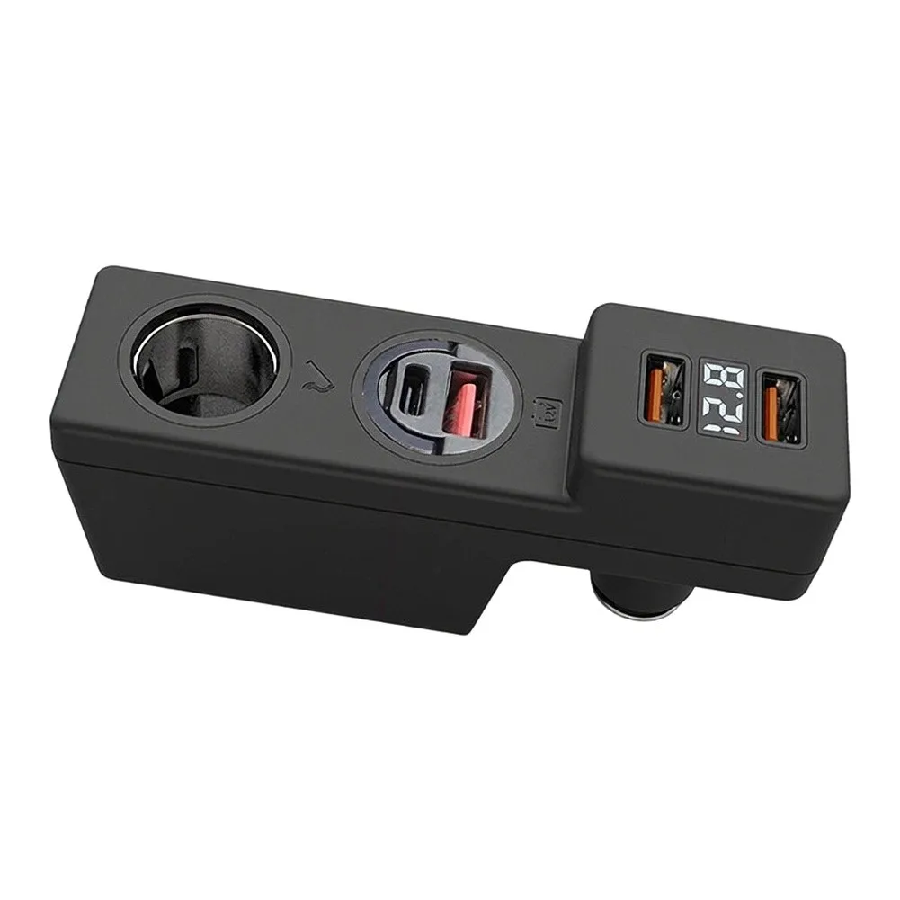 For Golf 7 and For Golf 7.5 Direct-Fit USB Car Charger with for dynamic Voltage Readout and Electrical Overload Protection
