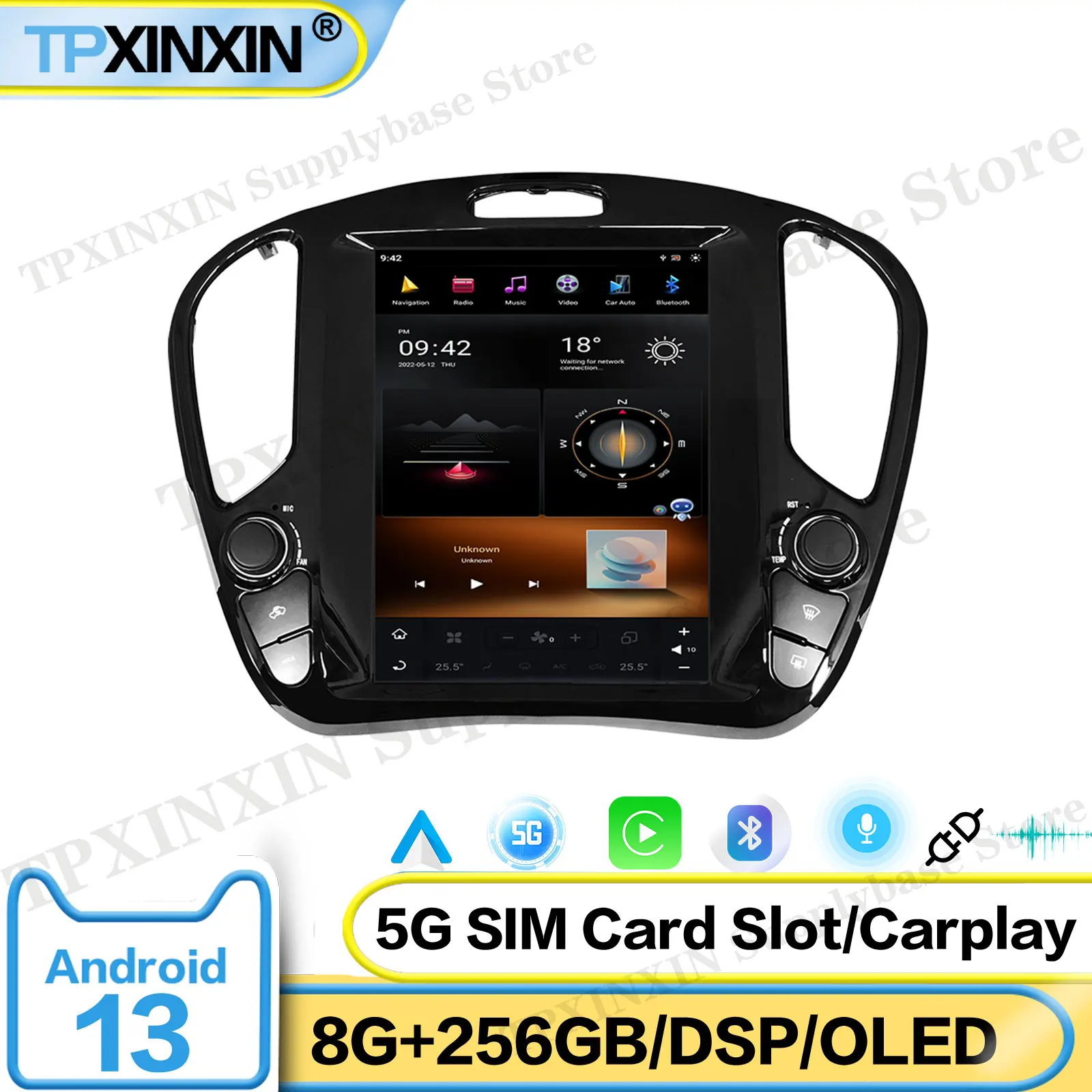 

Car Accessories Radio For Nissan JUKE 2010-2019 Android Auto GPS Navigation Multimedia Stereo Receiver Head Unit Offline Maps