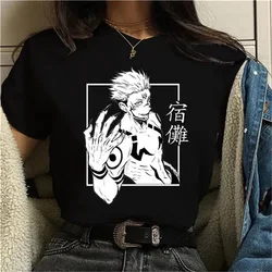 New Funny Ryomen Sukuna Printed T Shirt Men and Women Fashion Personality Round Neck Tees Casual Outdoor Anime Shirts