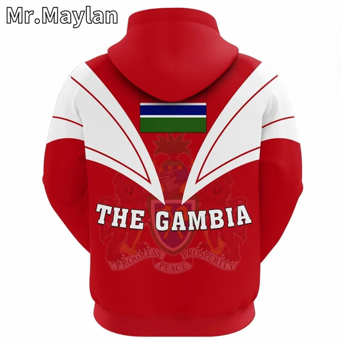 AFRICAN HOODIE Country GAMBIA Flag 3D Printed Unisex Hoodies Men/Women Streetwear Zip Pullover Casual Jacket Tracksuits W-12311