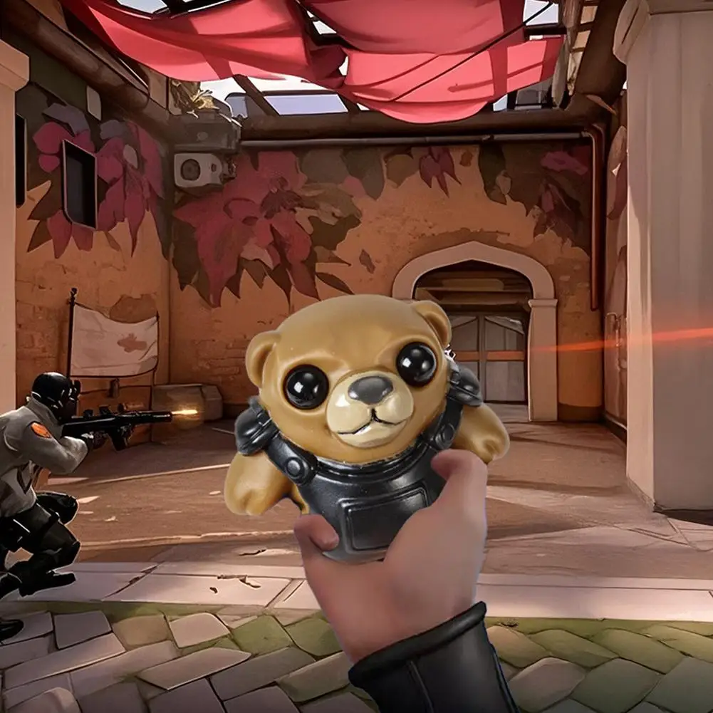 ثلاثية الأبعاد Valorant التكتيكية الدب ضغط لعبة فليكس الضغط الاسترخاء لعبة لعبة نموذج عمل الشكل الدمى للأصدقاء الهدايا