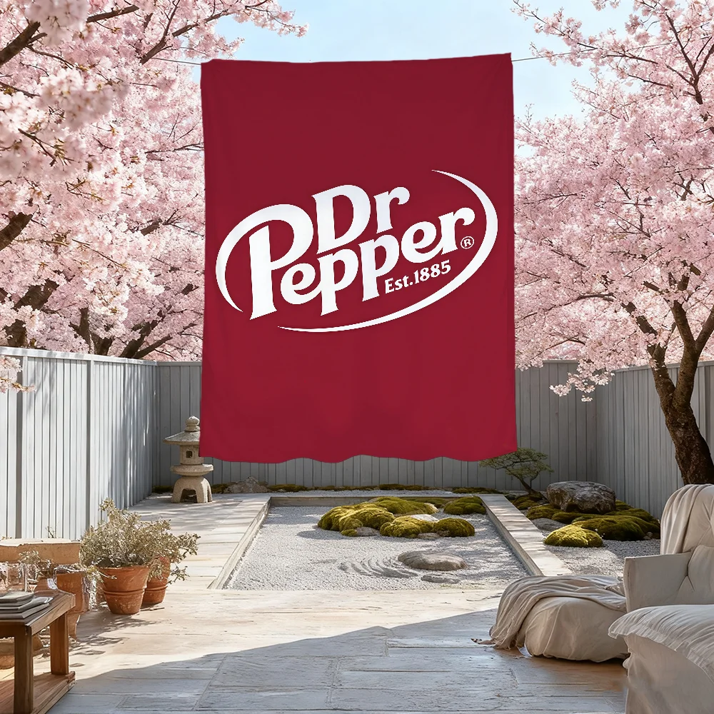 Dr P-pepper-r logo luxury flag For Living Room Hanging Home Dorm Decor Art Garage Bar Wall Club Live Decoration Banner