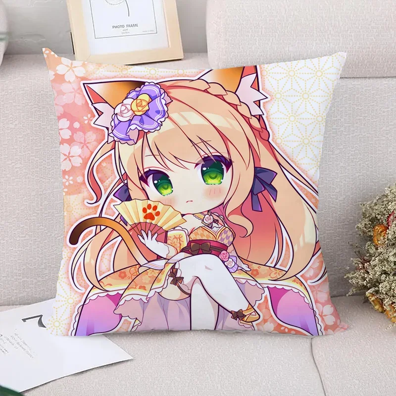 

Наволочки в стиле аниме для девочек, декоративные наволочки, наволочка, чехол для подушки 40*40, украшения автомобиля, подушки, домашний декор, диван 45*45