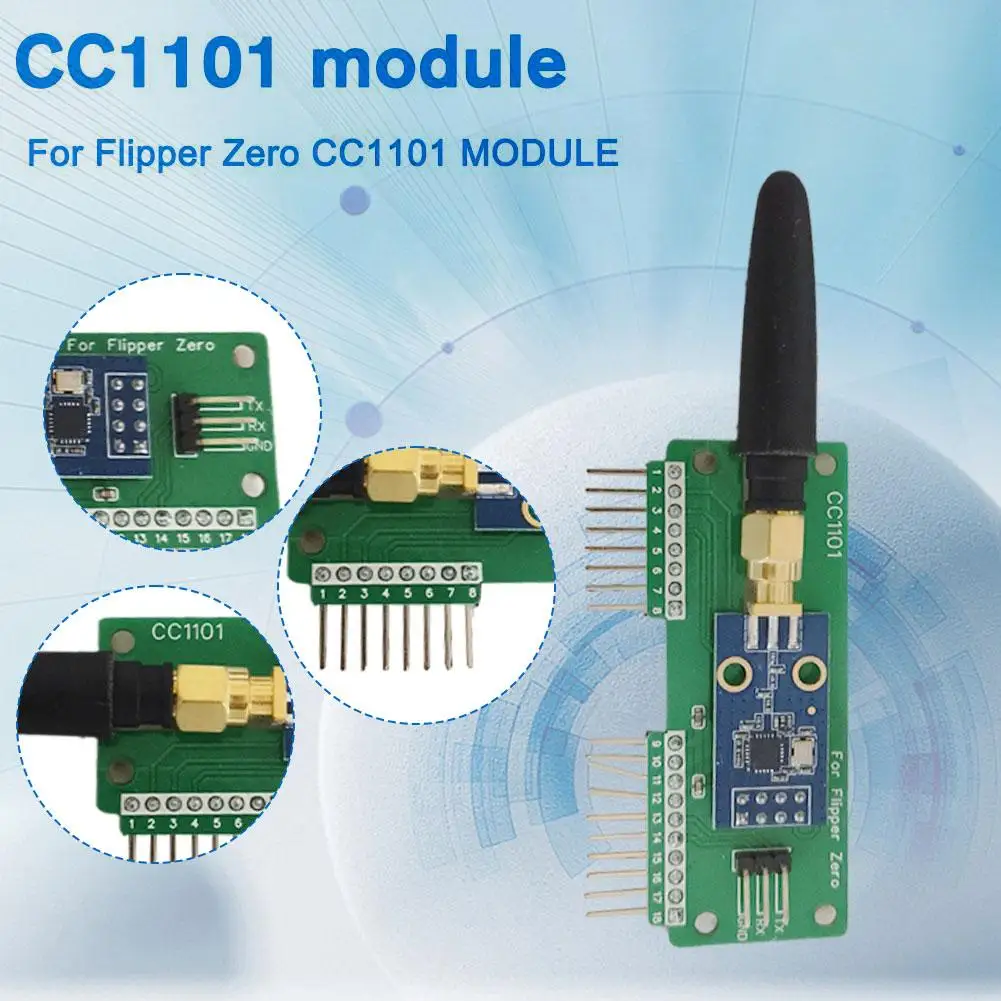 Новинка для Flipper Zero WiFi CC1101 SubGhz 433 МГц макетная плата GPIO модуль мыши Фото №6