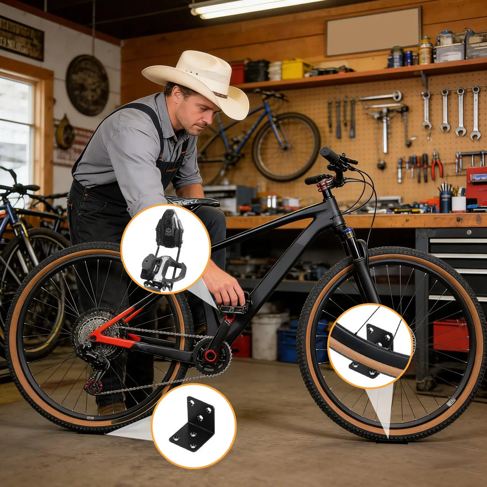 

Bike Wall Hanger Garage Storage Mount For Bicycle Wall Bike Rack For Home Garage Workshop Shed Studio Living Room Balcony