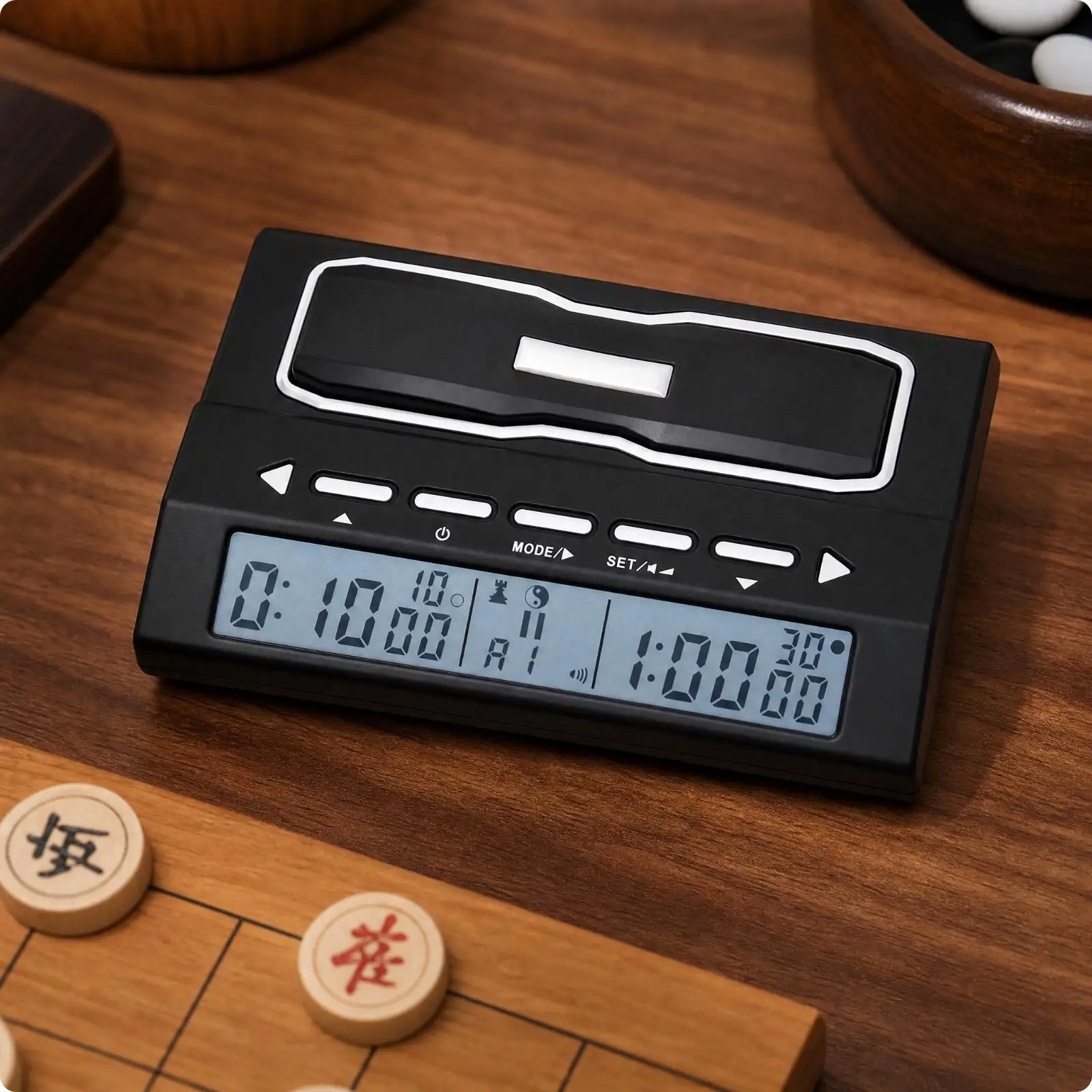 Electronic Chess Clock Non-Slip Multi-Format Board Game Clock Versatile doubleDisplay Digital Game Timer for Tournament