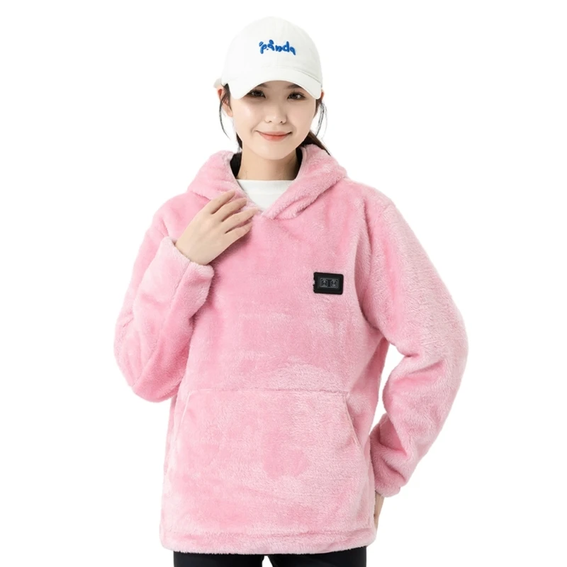 Warm and Fashionable Heated Hoodie for Couples Perfect for Outdoor Activities Drop Shipping