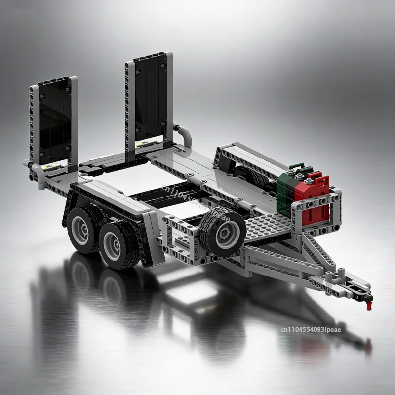 Hot Trailer Moc for 42110 Creative Off-Road Trailer Building Block DIY Bricks Toy Boy Gifts Suitable for car upgrade enthusiasts view 4