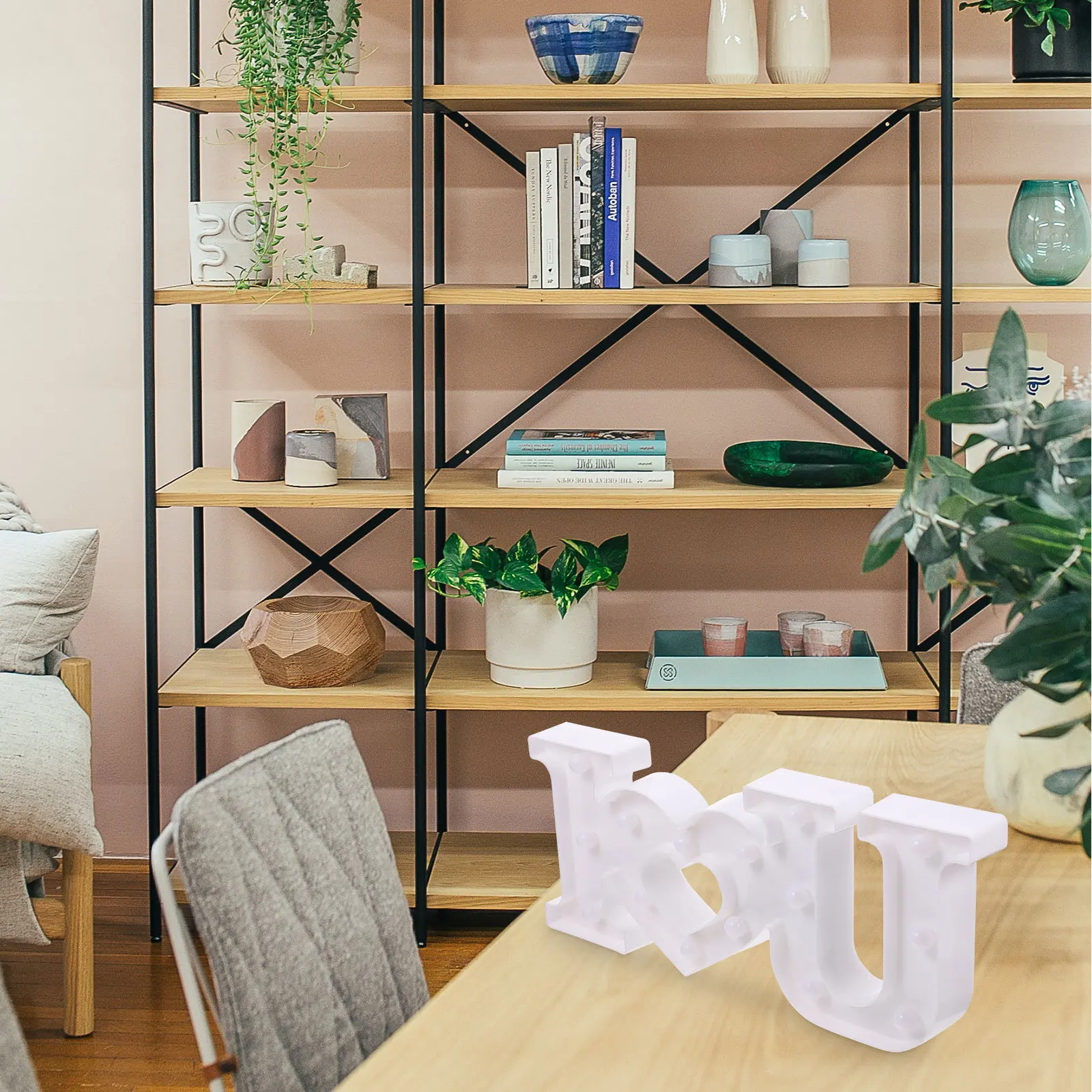 Creative LED Letter Design Light Romantic Valentine's Day Atmosphere Lamp Home Decorative Party Night Light Room Layout Lights