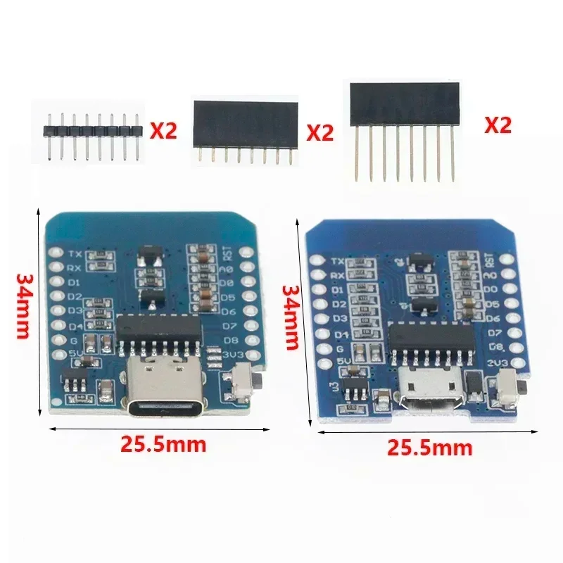 ESP8266 ESP-12 ESP12 WeMos D1 Mini Module Wemos D1 Mini WiFi Development Board Micro USB 3.3V Based On ESP-8266EX 11 Digital Pin
