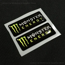 2pc/set Waterproof Three-dimensional Reflective Stickers Monster Energy Stickers Helmet Decoration Creative Modification