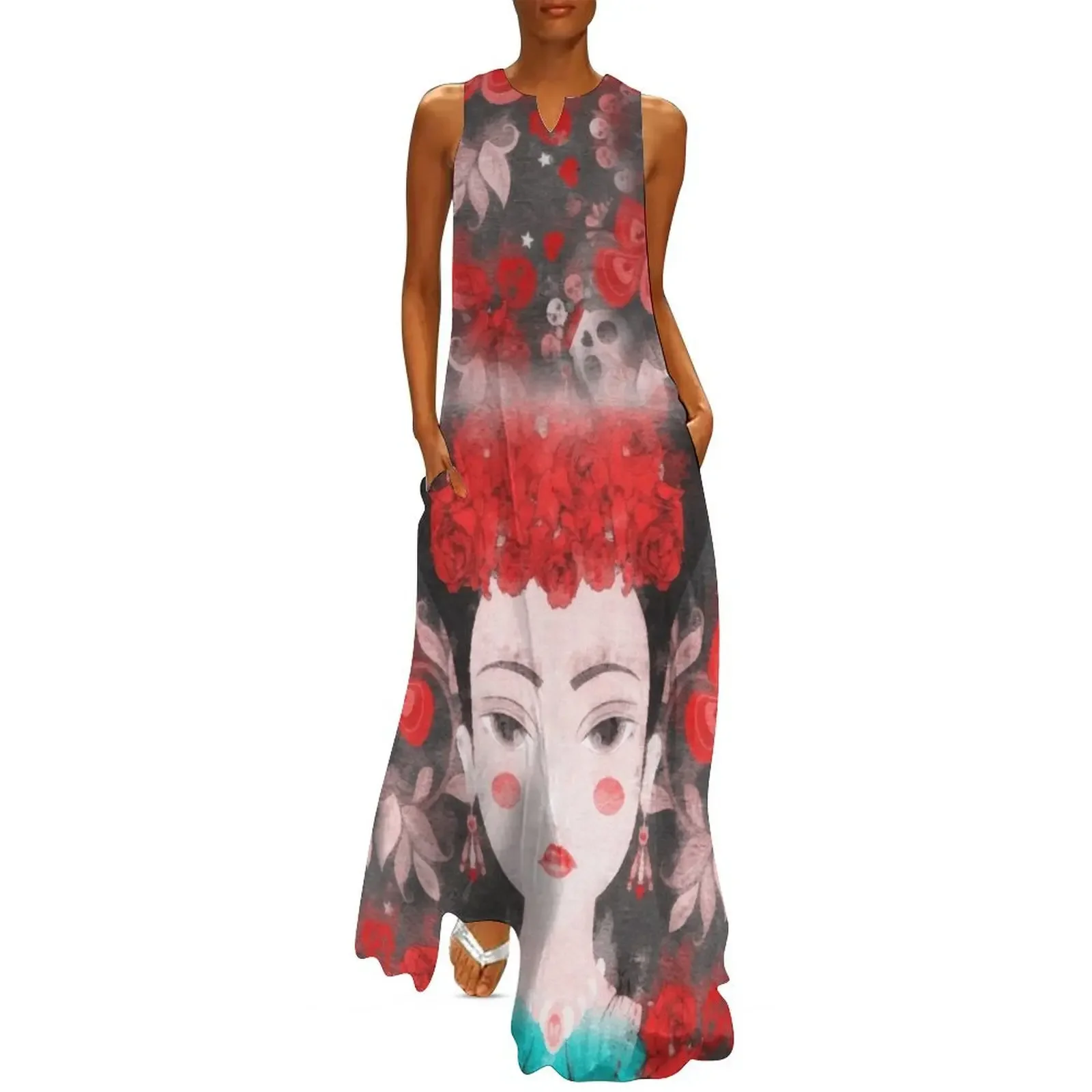 

Mexican eyes Long Dress dresses for special events dress women summer Women's dresses Dress