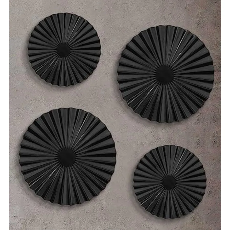 

Metal Wall Art Decor For Living Room, Wall Hanging Decor Set Above TV Wall Decor, Gothic Room Decor for Bedroom Round Decorativ