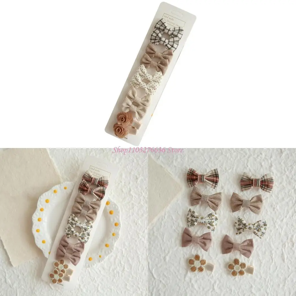 

R6FD 10Pcs/set Kids Butterfly Knot Hair Clip Trendy Hairpin Hair Accessories Gentle