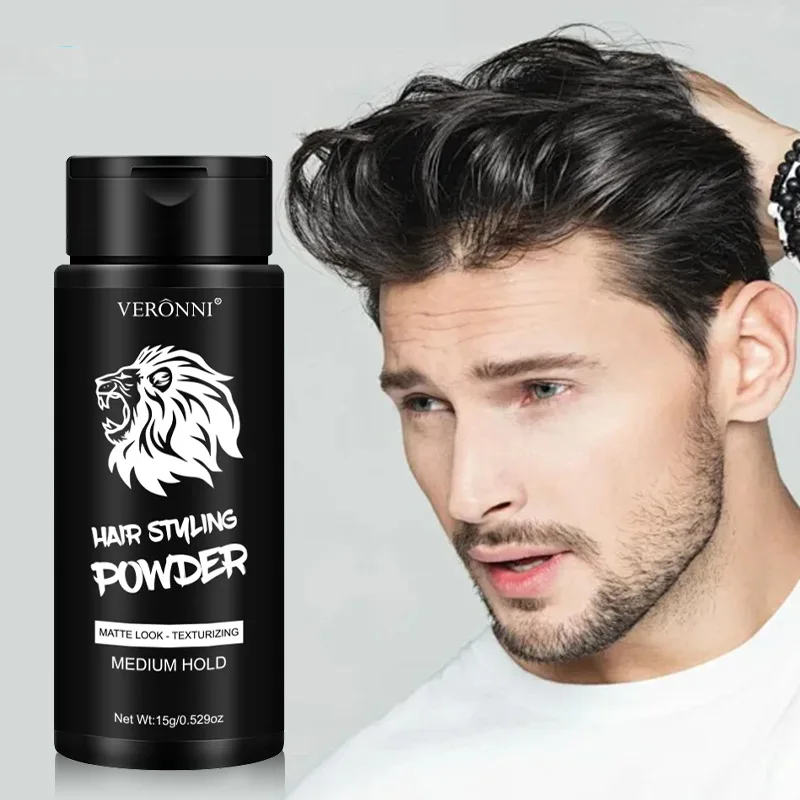 Unisex Hair Styling Volumizing Powder 15g Adult Hair Building Fibers Volumizing & Texturizing Defining Powder for All Hair Types