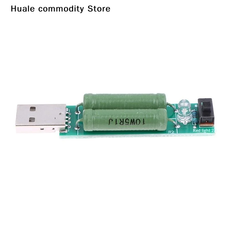 USB Load Tester Mini Power Bank Discharge Resistor W/Switch 2A/1A Resistance Tester Module Digital Current Voltage Meter Tester